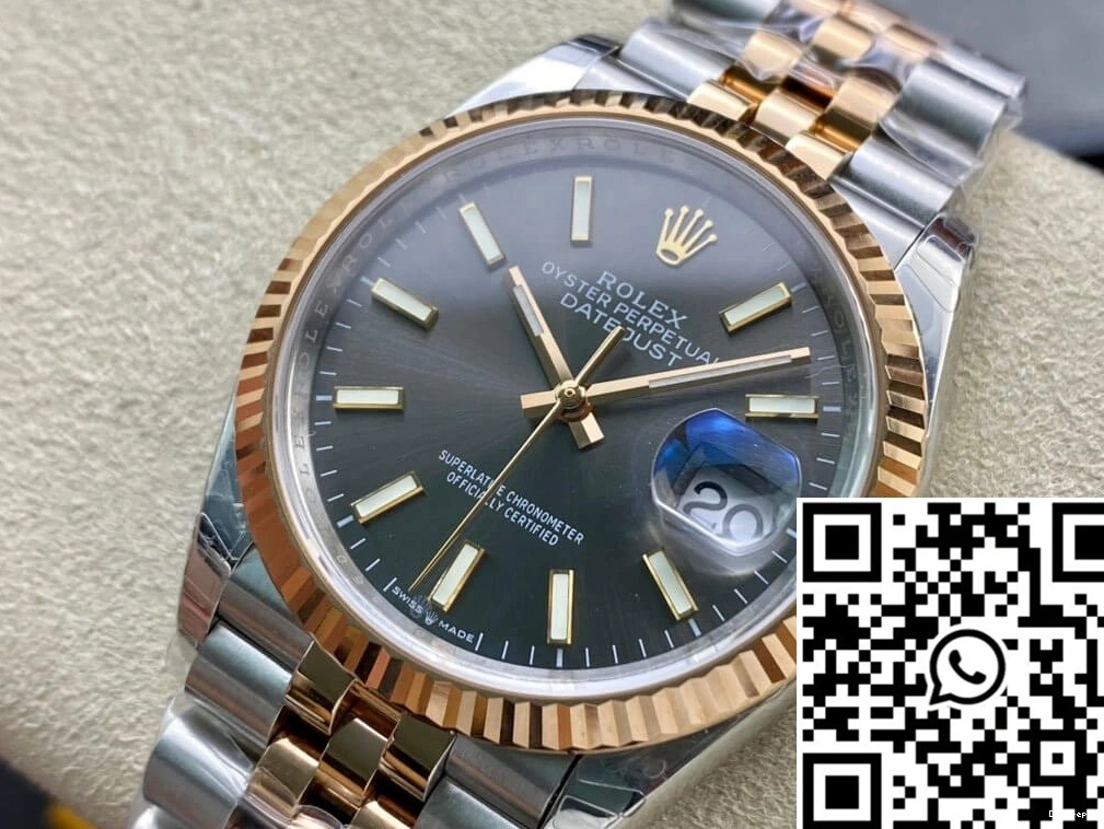 M126231-0013 EW Rolex Gold Factory Rose Datejust 0129